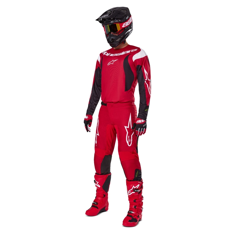 Alpinestars Fluid Haul Motocross Pants rød og sort