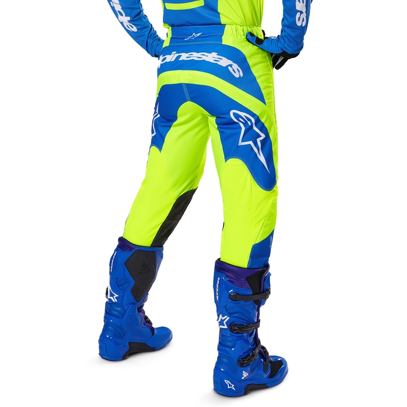 Alpinestars Fluid Haul motocrossbukser fluo gul-blå