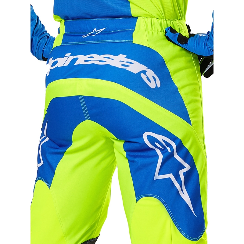 Alpinestars Fluid Haul motocrossbukser fluo gul-blå