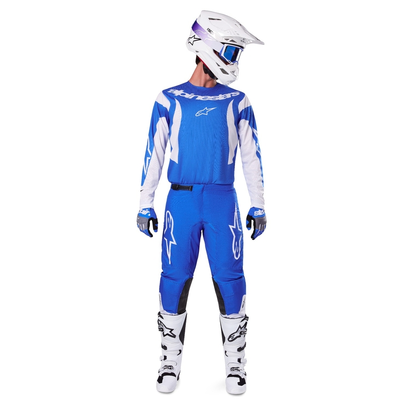 Alpinestars Fluid Haul Motocross Pants Blå og hvid