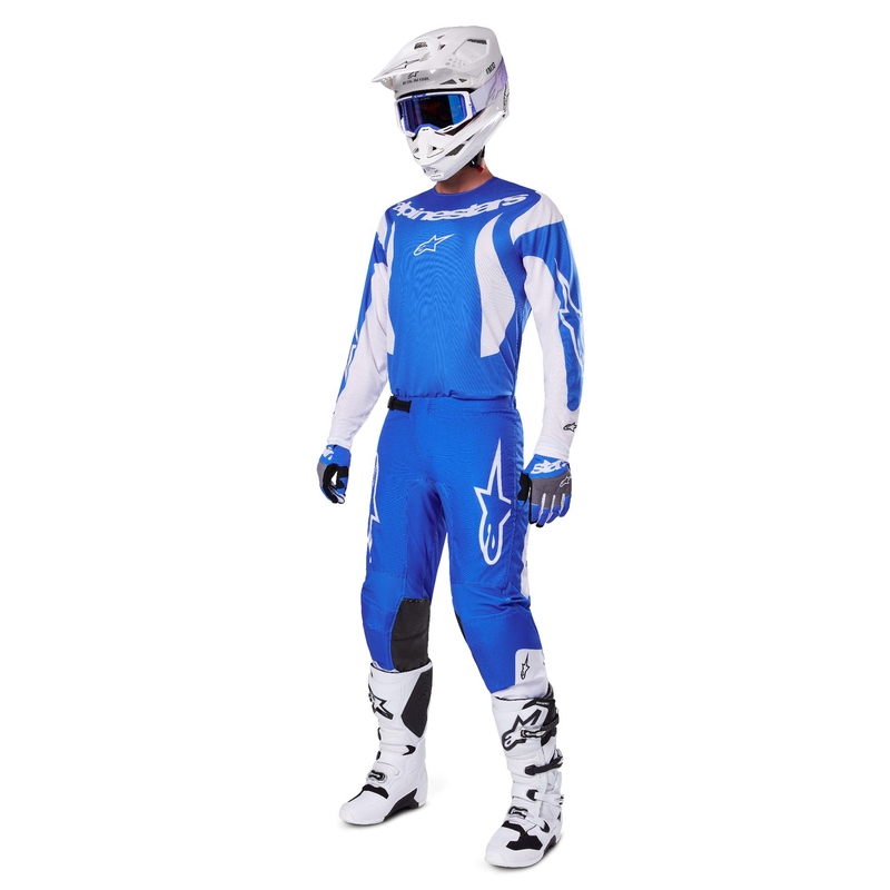 Alpinestars Fluid Haul Motocross Pants Blå og hvid