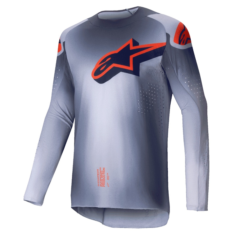 Alpinestars Supertech Lipan grå-fluo-orange motocrosstrøje