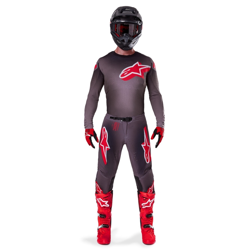 Alpinestars Supertech Lipan Smoke Red Motocross-bukser