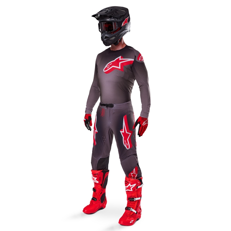 Alpinestars Supertech Lipan Smoke Red Motocross-bukser