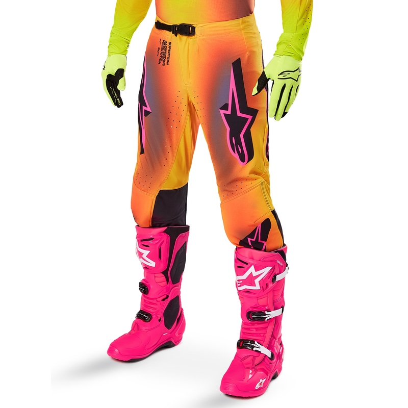 Alpinestars Supertech Lipan Motocross Pants gul og pink
