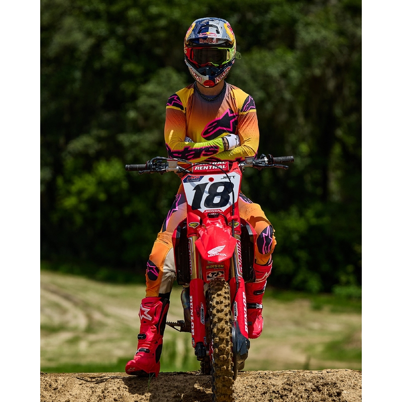 Alpinestars Supertech Lipan Motocross Pants gul og pink