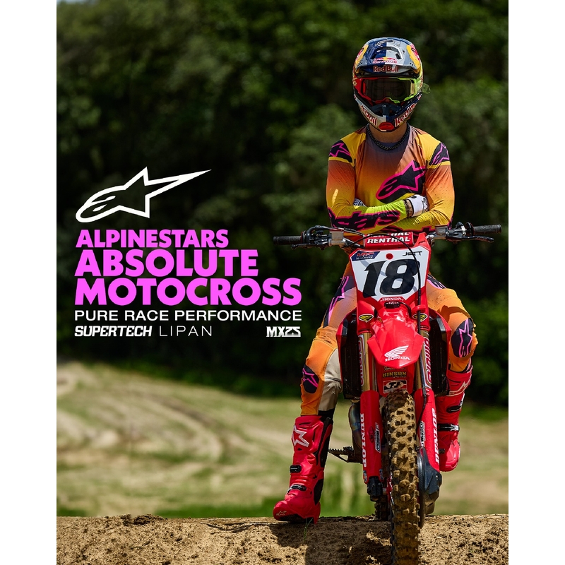 Alpinestars Supertech Lipan Motocross Pants gul og pink