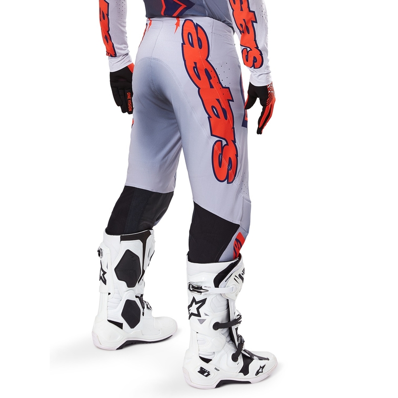 Alpinestars Supertech Lipan motocrossbukser grå-fluo-orange