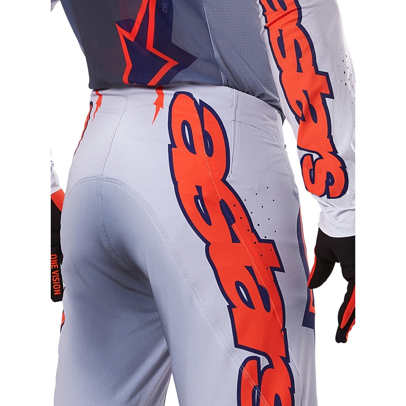Alpinestars Supertech Lipan motocrossbukser grå-fluo-orange