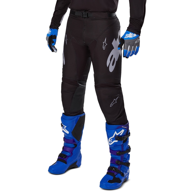 Alpinestars Racer Graphite Motocross Pants Sort og grå