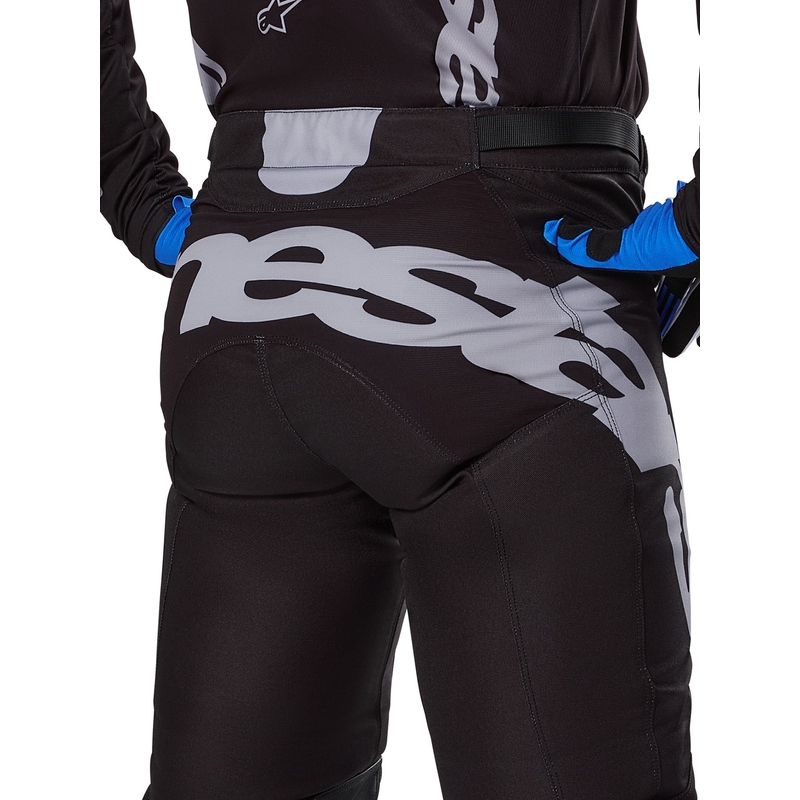 Alpinestars Racer Graphite Motocross Pants Sort og grå