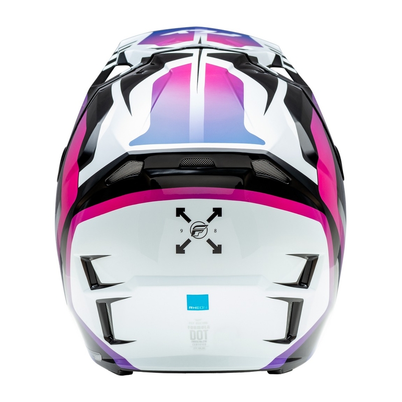 Motocrosshjelm FLY Racing Formula CP hvid-sort-lilla