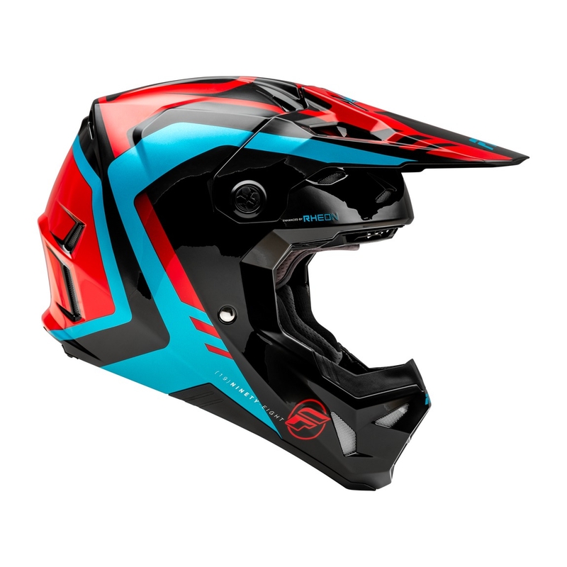 Motocrosshjelm FLY Racing Formula CP rød-sort-blå