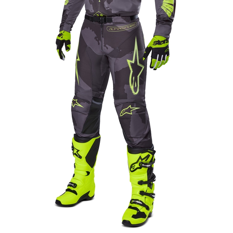 Alpinestars Racer Hollow Motocross Pants mørk camo-fluogul