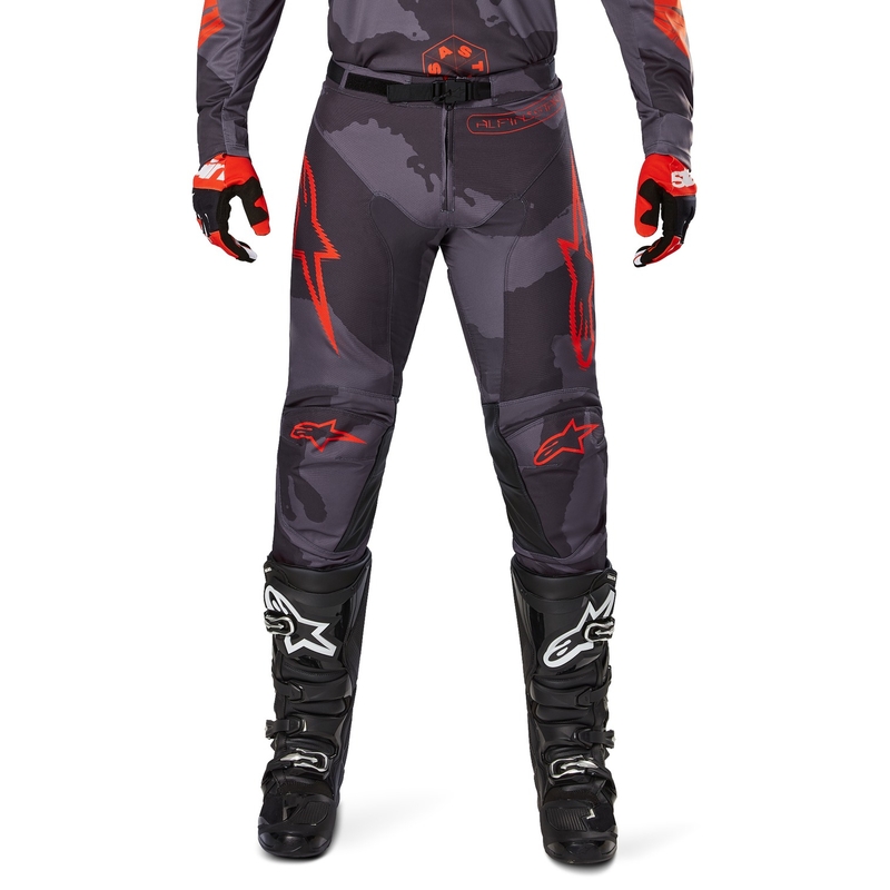 Alpinestars Racer Hollow Motocross Pants grå camo-fluo-orange