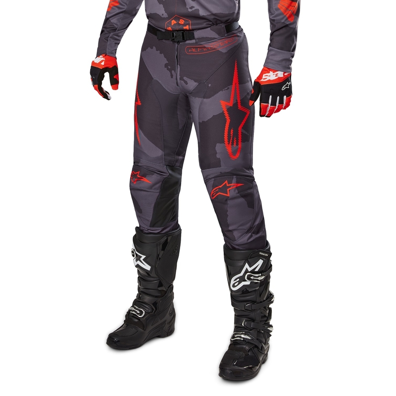 Alpinestars Racer Hollow Motocross Pants grå camo-fluo-orange