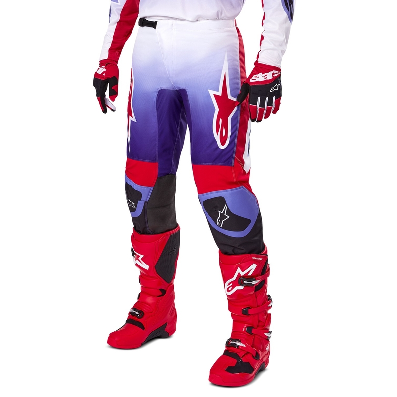 Alpinestars Fluid Wurx motocrossbukser lilla-røde