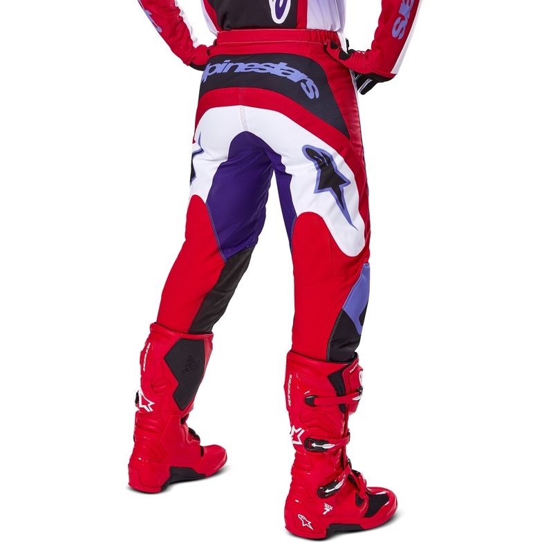 Alpinestars Fluid Wurx motocrossbukser lilla-røde
