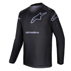 Alpinestars Racer Graphite Motocross Jersey til børn Sort