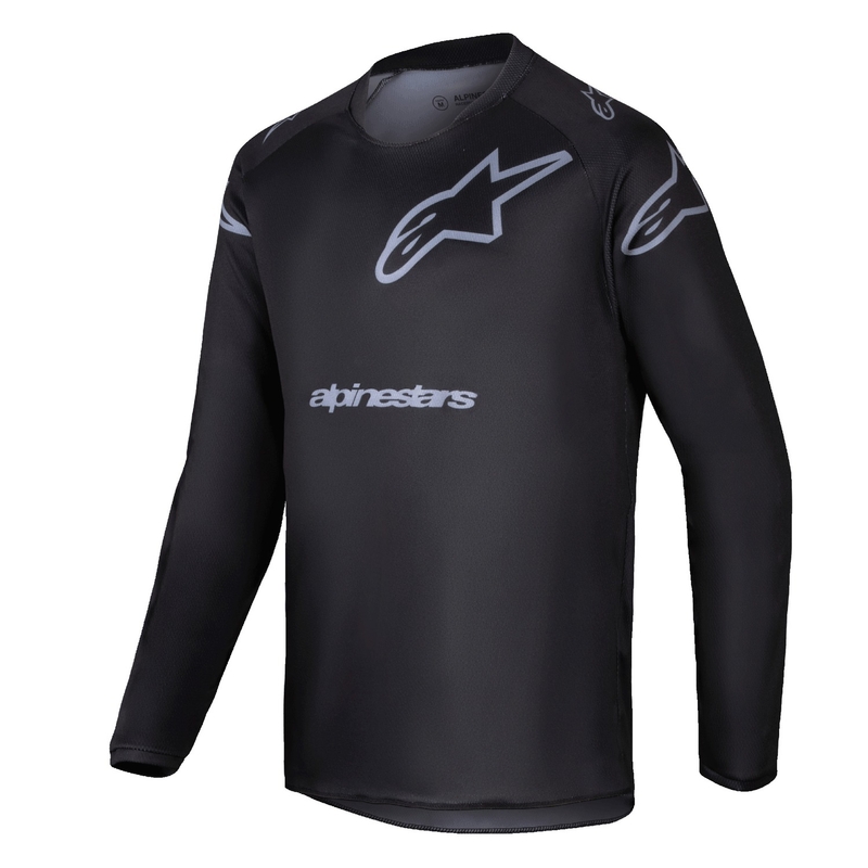 Alpinestars Racer Graphite Motocross Jersey til børn Sort