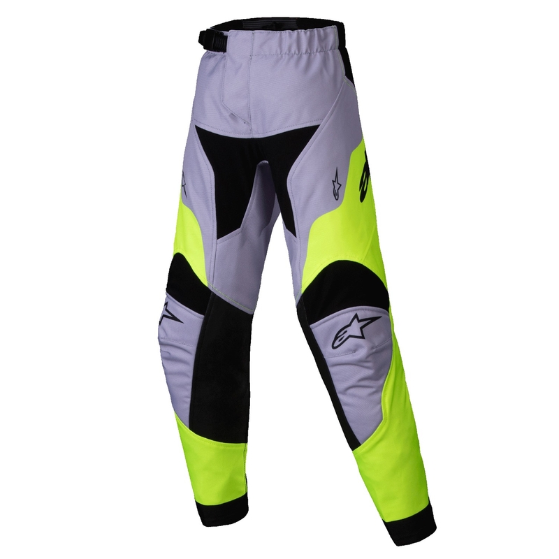Alpinestars Racer Veil Kids motocrossbukser grå-fluogule