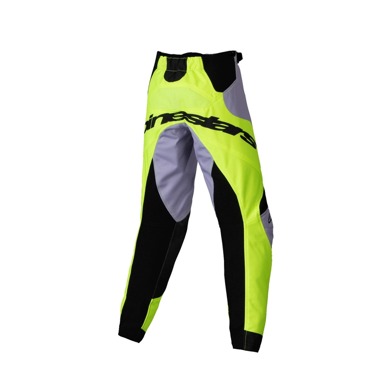 Alpinestars Racer Veil Kids motocrossbukser grå-fluogule