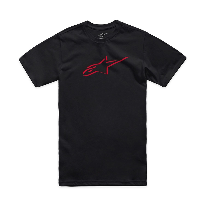 T-shirt Alpinestars Ageless Shadow CSF sort-rød