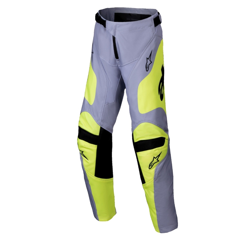 Alpinestars Racer Veil motocrossbukser til børn, grå-fluogule