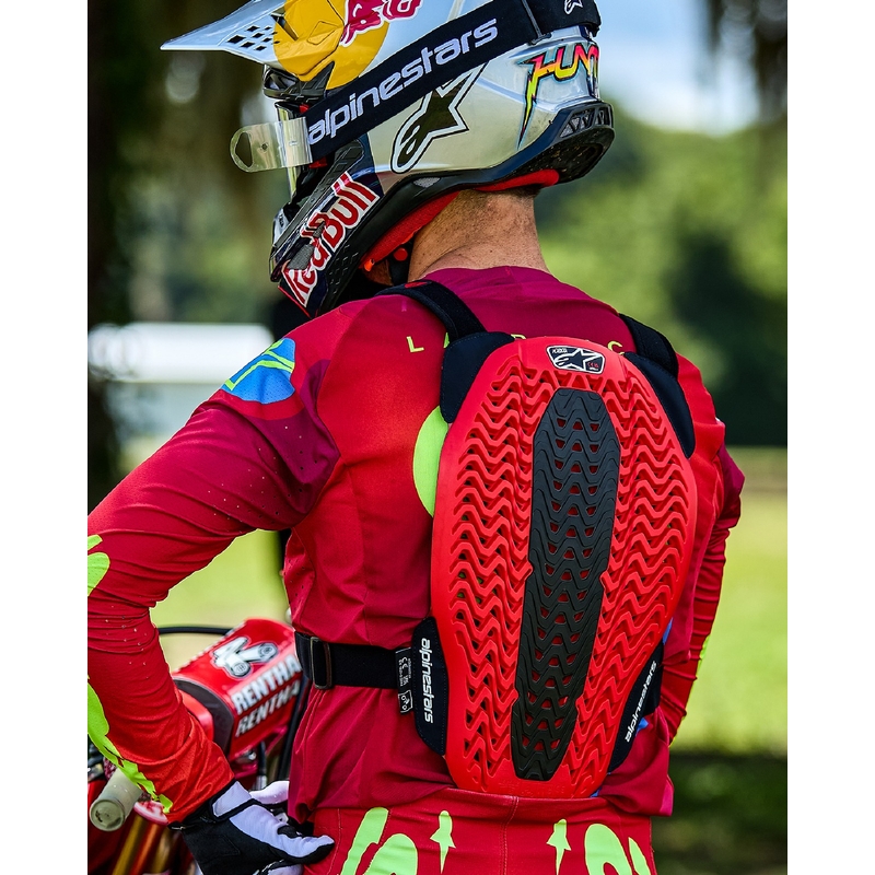 Alpinestars A-5 Plasma brystbeskytter sort-rød-hvid