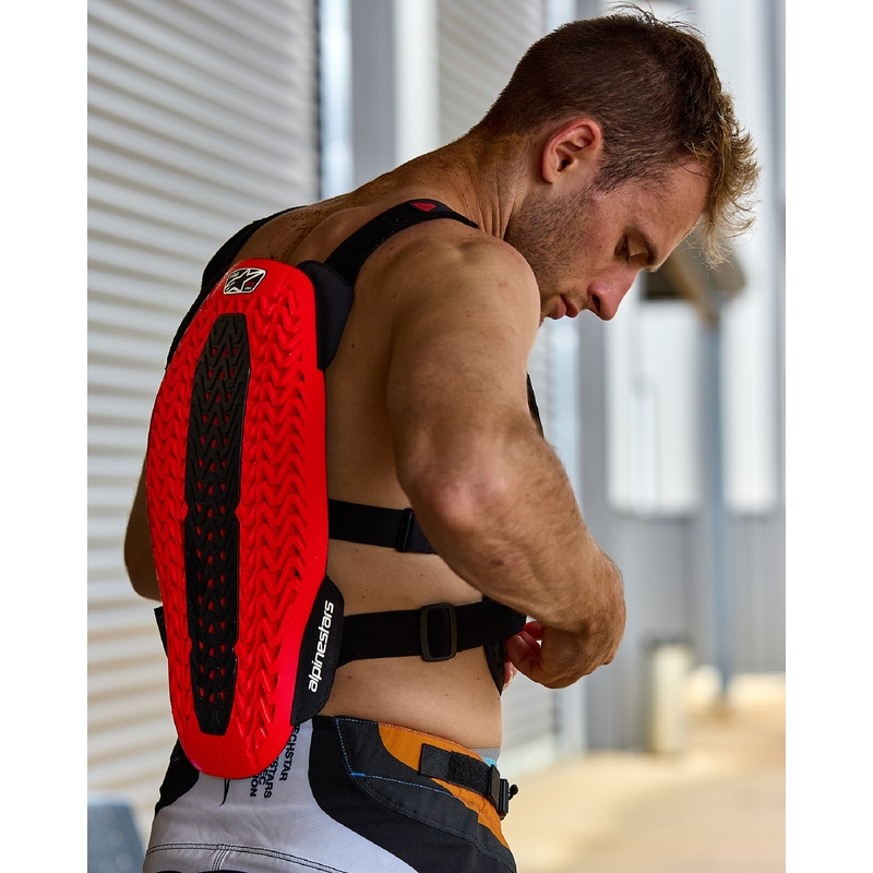 Alpinestars A-5 Plasma brystbeskytter sort-rød-hvid
