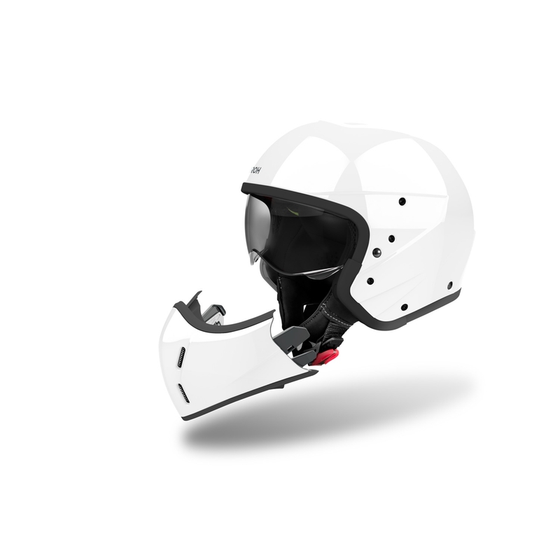 Modulær motorcykelhjelm Airoh J110 Color Glossy White