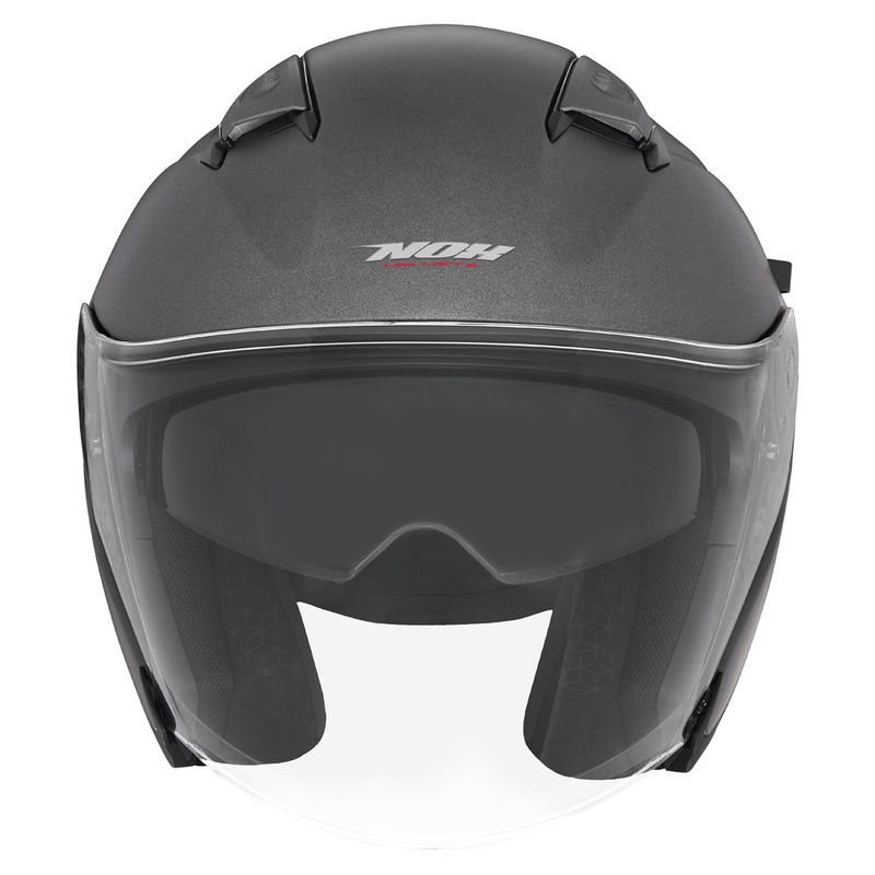 Åben motorcykelhjelm NOX N130 mat titanium