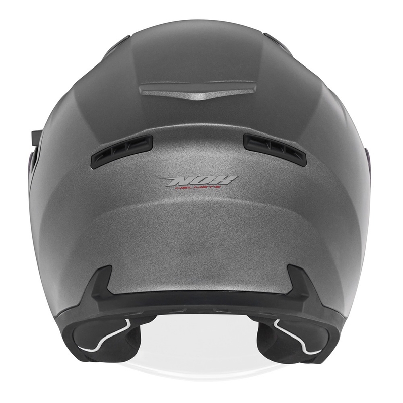 Åben motorcykelhjelm NOX N130 mat titanium