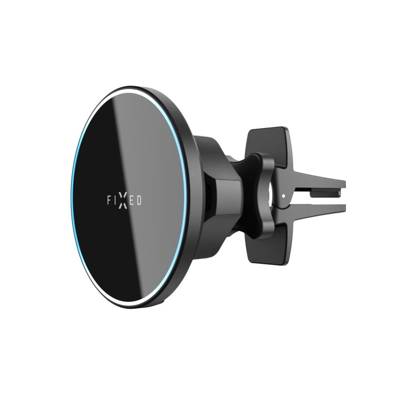 FIXED MagRound trådløs opladningsholder med MagSafe-understøttelse Sort 15W