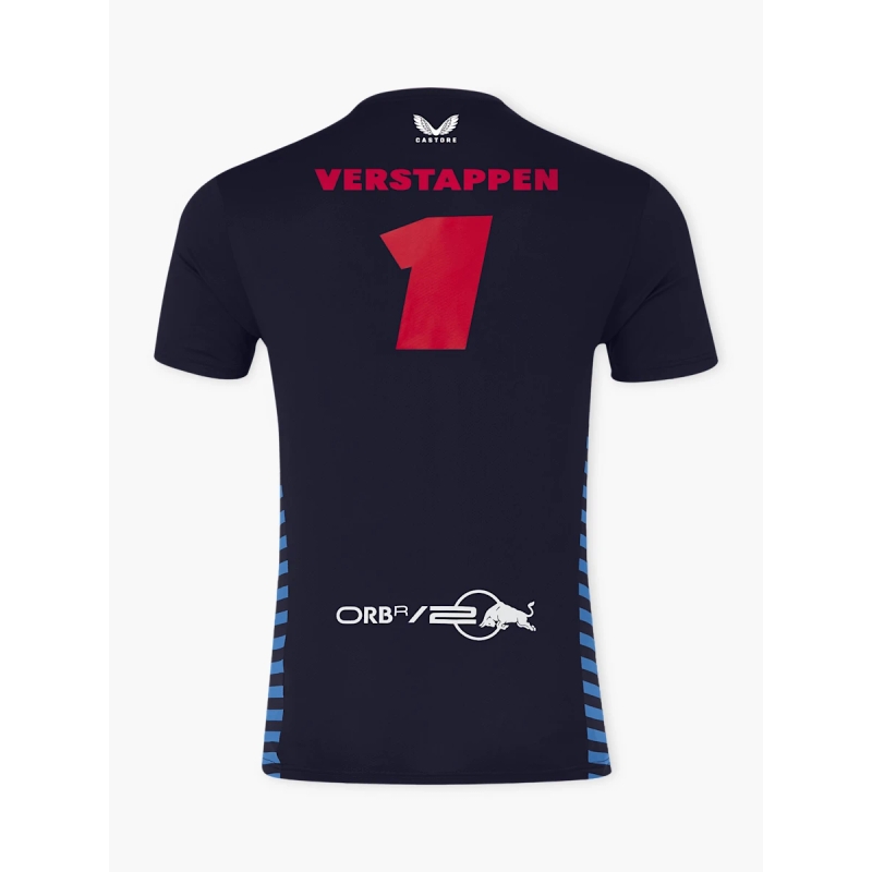 T-shirt Red Bull Racing F1 Max Verstappen mørkeblå