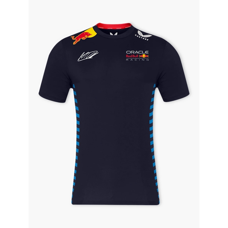 T-shirt Red Bull Racing F1 Max Verstappen mørkeblå