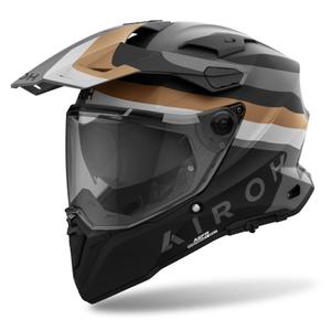 Enduro hjelm Airoh Commander 2 Doom mat guld