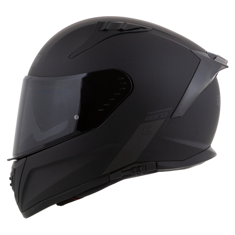 Cassida Aero integral motorcykelhjelm mat sort-grå