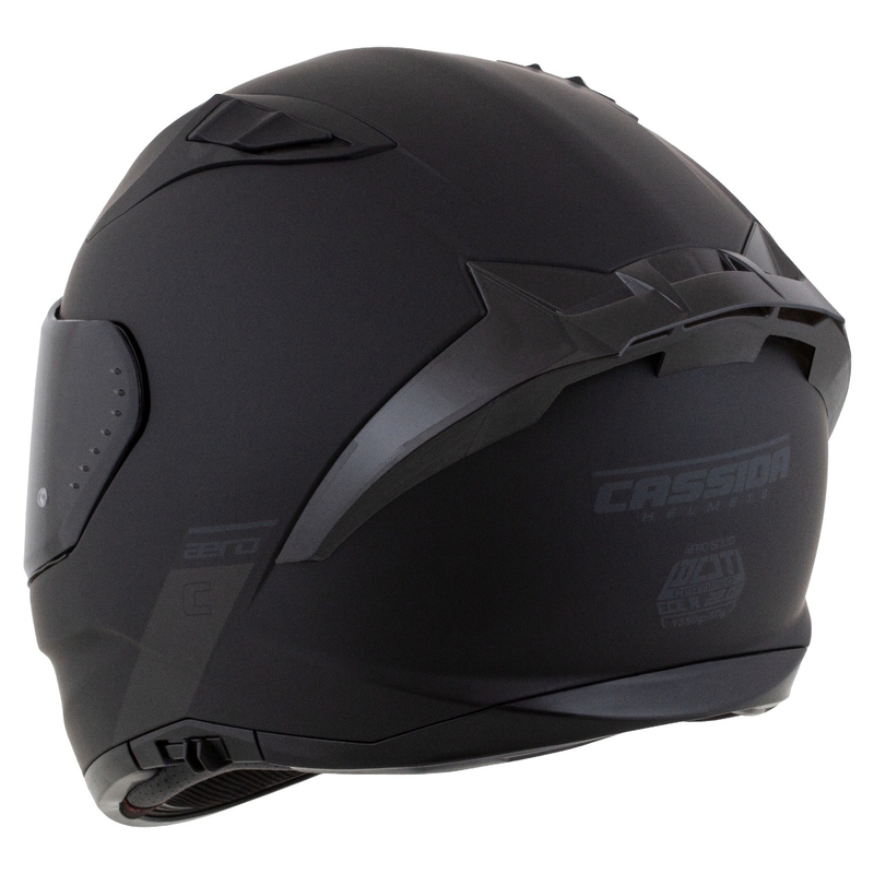 Cassida Aero integral motorcykelhjelm mat sort-grå