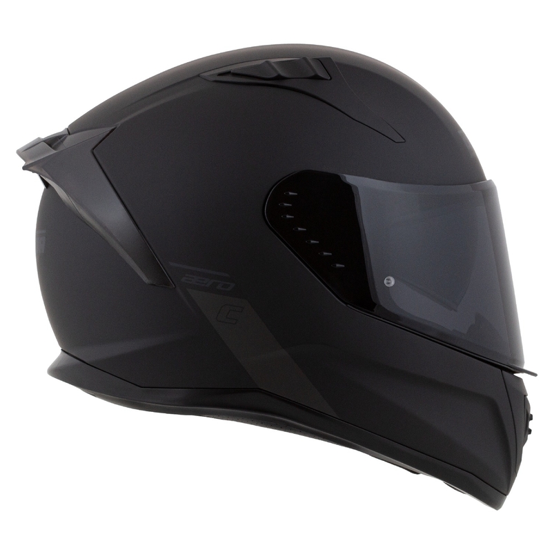 Cassida Aero integral motorcykelhjelm mat sort-grå
