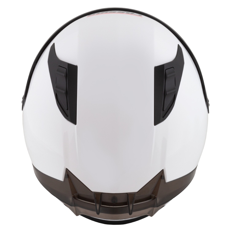 Cassida Aero integral motorcykelhjelm mat hvid-sort