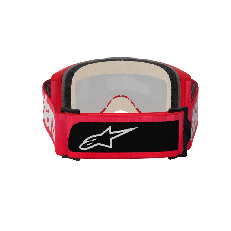 Alpinestars Vision 5 Blaze motocrossbrille rød med spejlende guldplexi