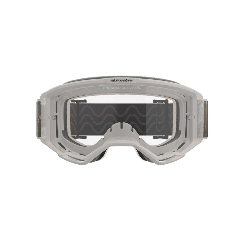 Alpinestars Vision 5 Hollow motocrossbriller sand med klar plexi