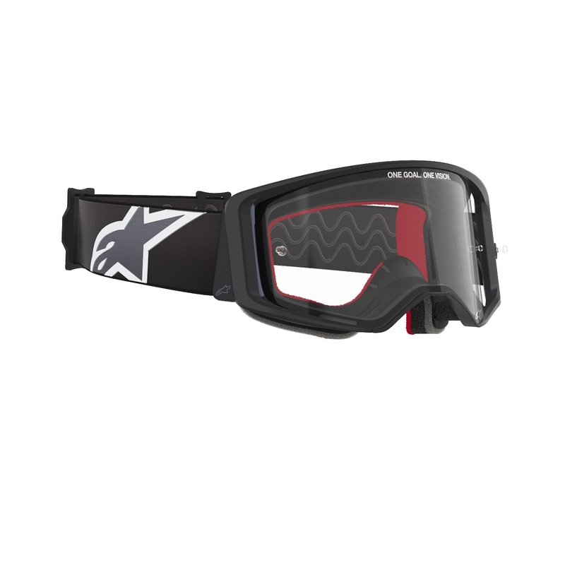 Alpinestars Supertech Corp sorte og grå motocrossbriller med klar linse