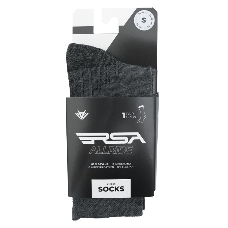 RSA Allride lysegrå sokker