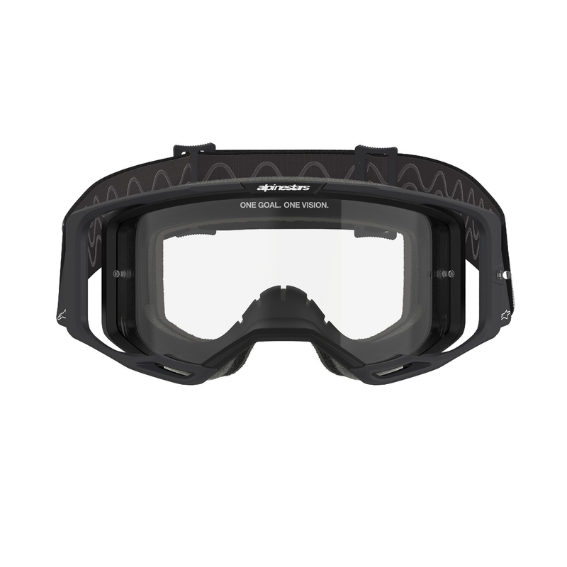 Alpinestars Vision 8 Corp motocrossbriller sort med klar linse