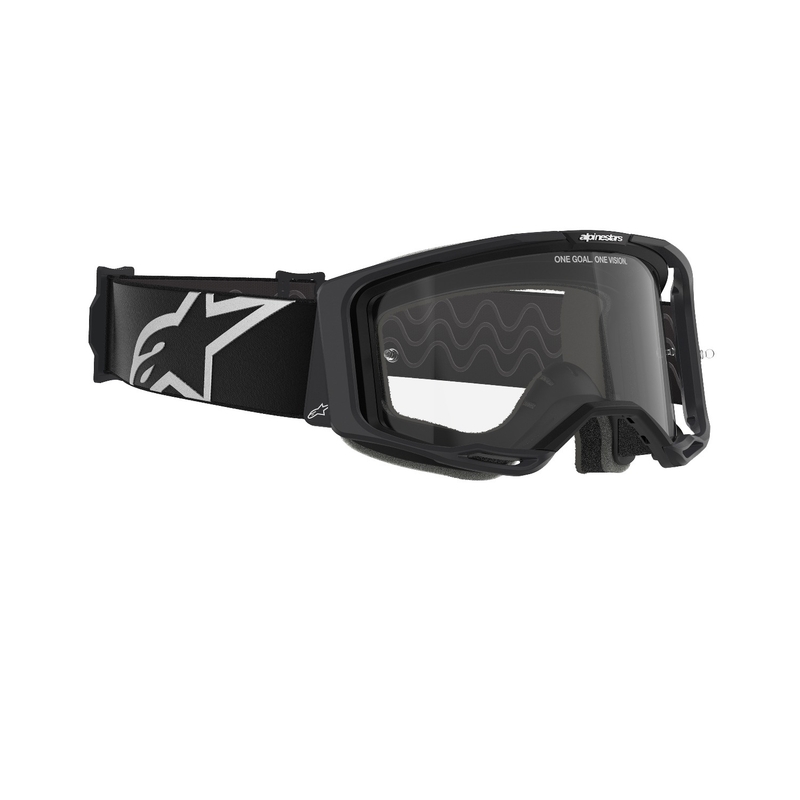 Alpinestars Vision 8 Corp motocrossbriller sort med klar linse