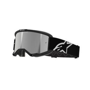 Alpinestars Vision 5 Corp motocrossbriller, sort med sølvfarvet spejlglas