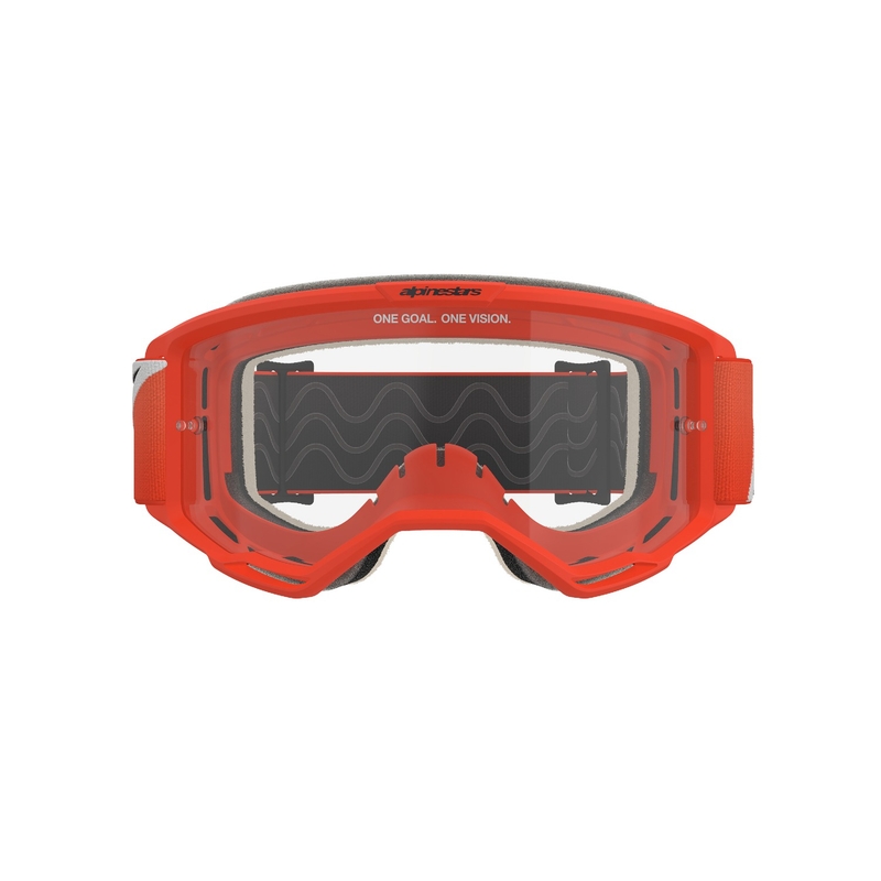 Alpinestars Vision 5 Corp motocrossbriller orange med klar linse