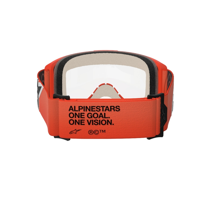 Alpinestars Vision 5 Corp motocrossbriller orange med klar linse